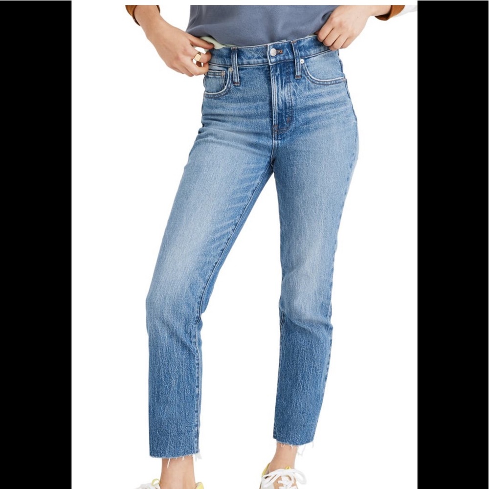 Madewell Perfect Vintage Raw Hem Jean Enmore Wash Size 31